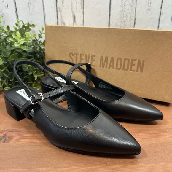 Steve Madden Women's Christyy Pointed Toe Slingback Pumps Size 9 - Picture 2 of 6